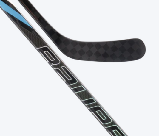 Bauer Nexus Tracer pro stock hockey stick in black with light blue highlights