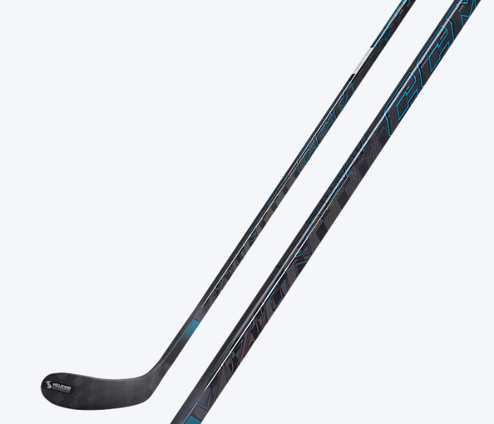 CCM Vizion pro stock hockey stick in black with silver shaft graphics